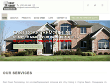 Tablet Screenshot of eastcoastremodeling.com